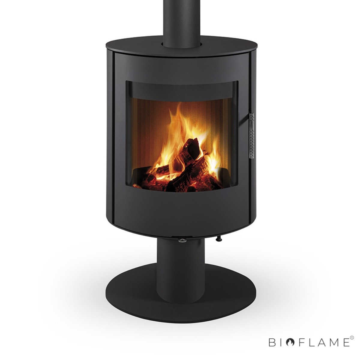 SALAMANDRA A LENHA - ROMOTOP OVALIS T ROTATIVA