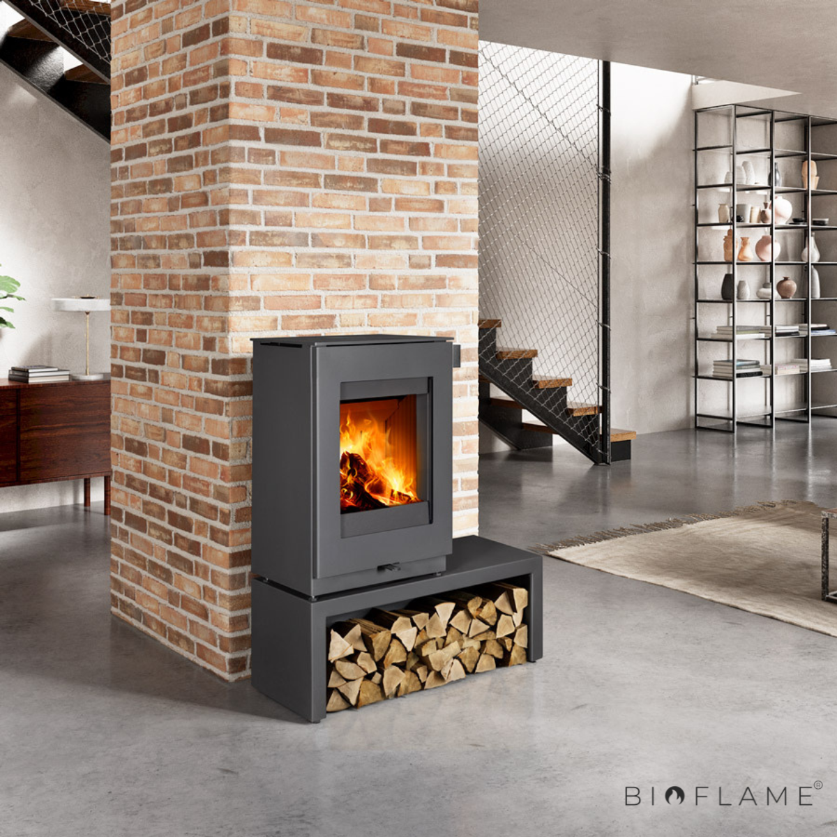 SALAMANDRA A LENHA - ROMOTOP TEON