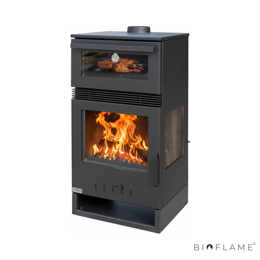 SALAMANDRA A LENHA COM VENTILAÇÃO - TEBA THERM TKS-15 FORNO TRIFACIAL