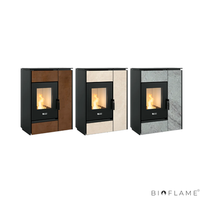 SALAMANDRA A LENHA E PELLETS CANALIZÁVEL - NORDICA EXTRAFLAME MARGARET