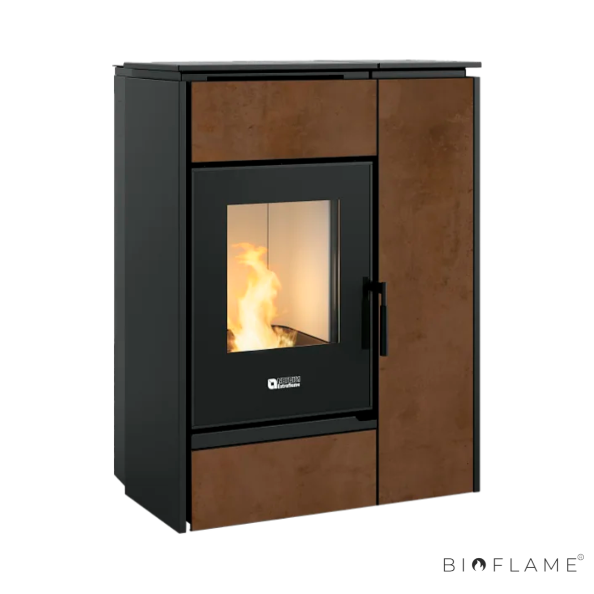 SALAMANDRA A LENHA E PELLETS CANALIZÁVEL - NORDICA EXTRAFLAME MARGARET