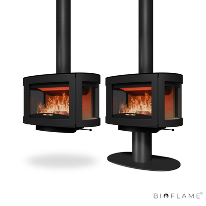 SALAMANDRA A LENHA SUSPENSA - WANDERS BLACK PEARL