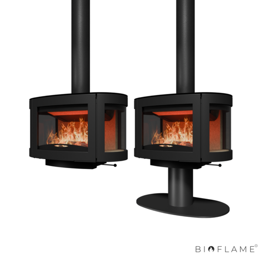 SALAMANDRA A LENHA SUSPENSA - WANDERS BLACK PEARL