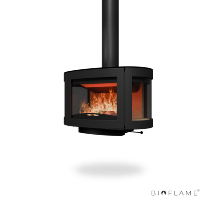 SALAMANDRA A LENHA SUSPENSA - WANDERS BLACK PEARL