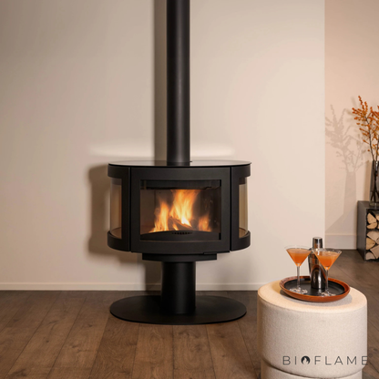 SALAMANDRA A LENHA SUSPENSA - WANDERS BLACK PEARL