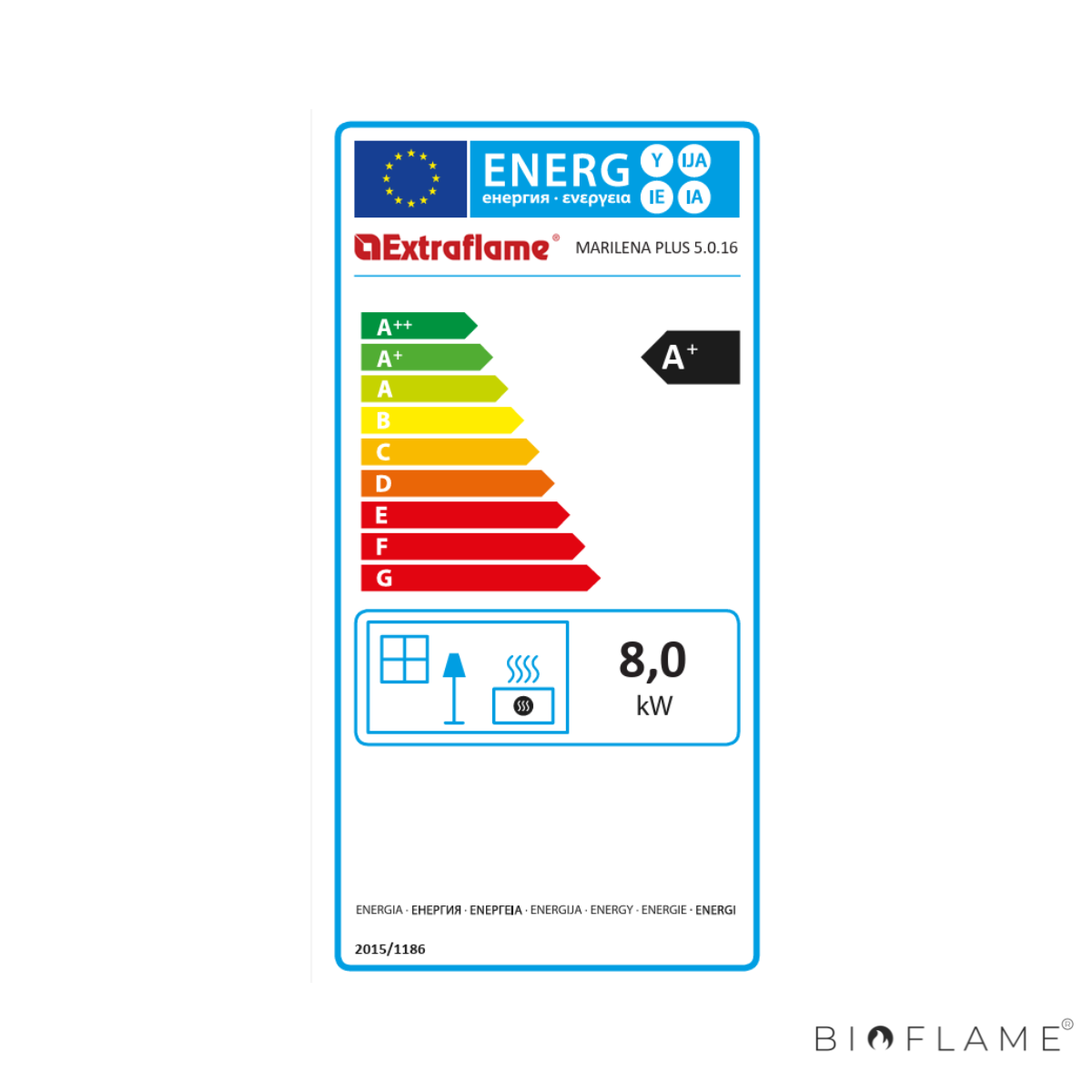 SALAMANDRA A PELLETS CANALIZÁVEL - NORDICA EXTRAFLAME MARILENA PLUS