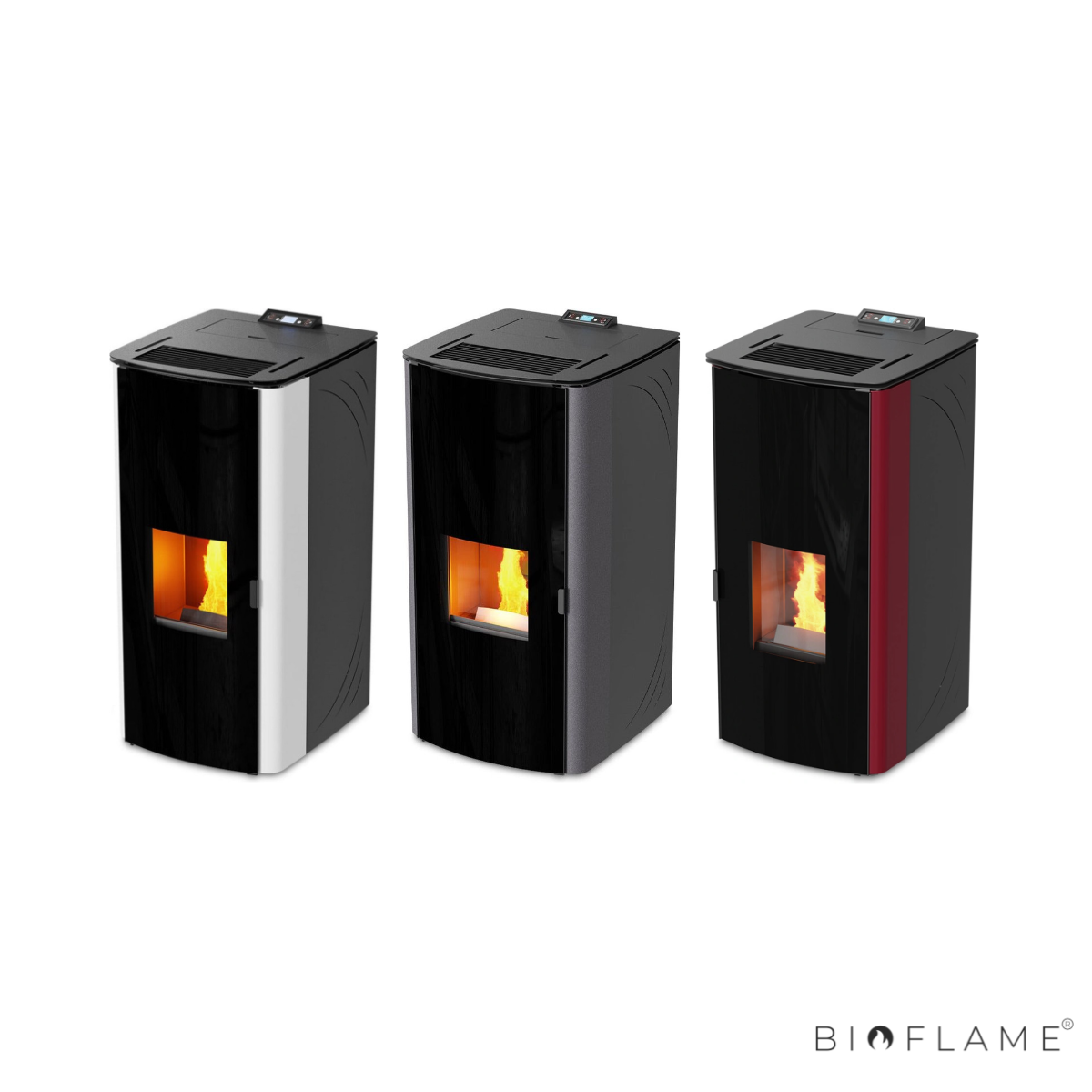 SALAMANDRA A PELLETS PARA AQUECIMENTO CENTRAL - ARTEL IDRO DOUBLE DOOR