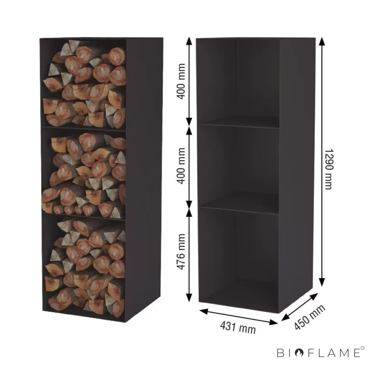 SALAMANDRA A LENHA - BRONPI BOMBAY-3C