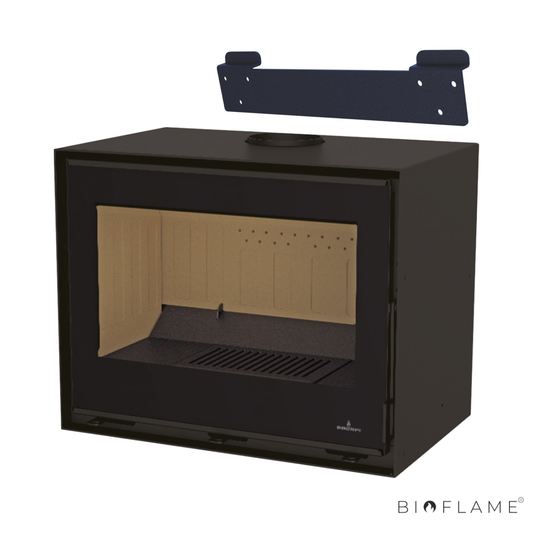 SALAMANDRA A LENHA - BRONPI CAIRO 70 BOX SUSPENSA