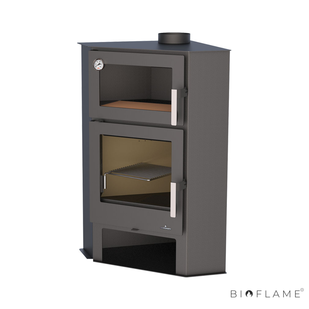 SALAMANDRA A LENHA - BRONPI LERMA-H CANTO COM FORNO