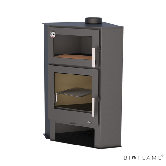 SALAMANDRA A LENHA - BRONPI LERMA-H CANTO COM FORNO