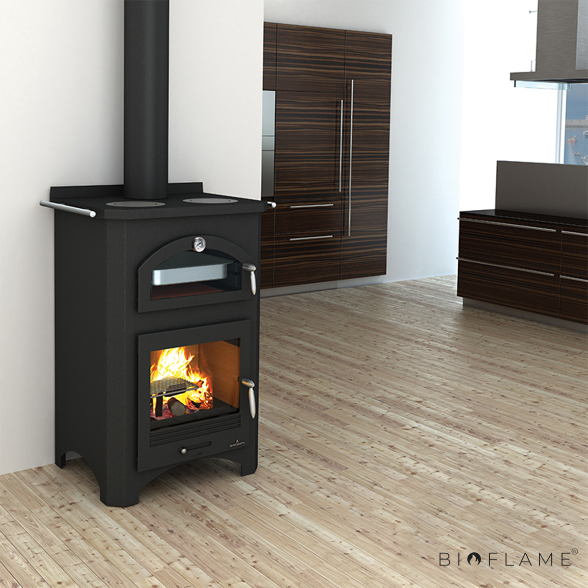 SALAMANDRA A LENHA - BRONPI MONZA COM FORNO