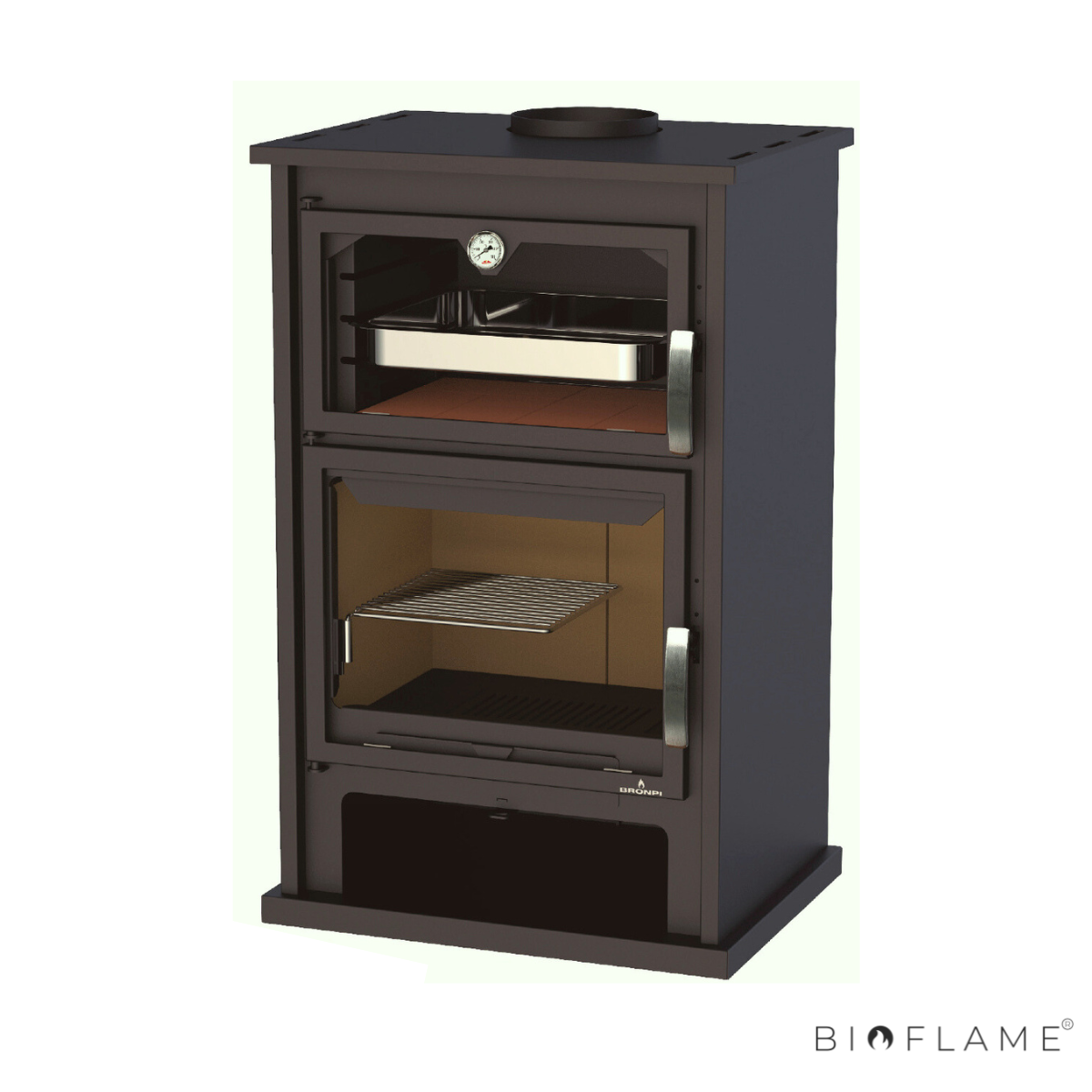 SALAMANDRA A LENHA - BRONPI SUIZA COM FORNO