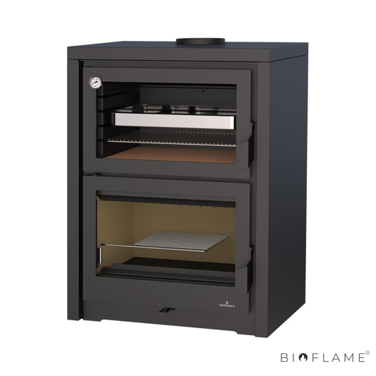 SALAMANDRA A LENHA - BRONPI VULCANO COM FORNO