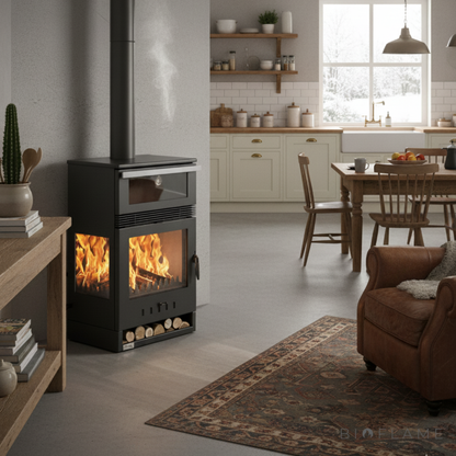 SALAMANDRA A LENHA COM VENTILAÇÃO - TEBA THERM TKS-15 FORNO TRIFACIAL