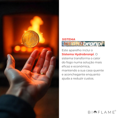 SALAMANDRA A LENHA PARA AQUECIMENTO CENTRAL - BRONPI HYDRONOVA PLUS 