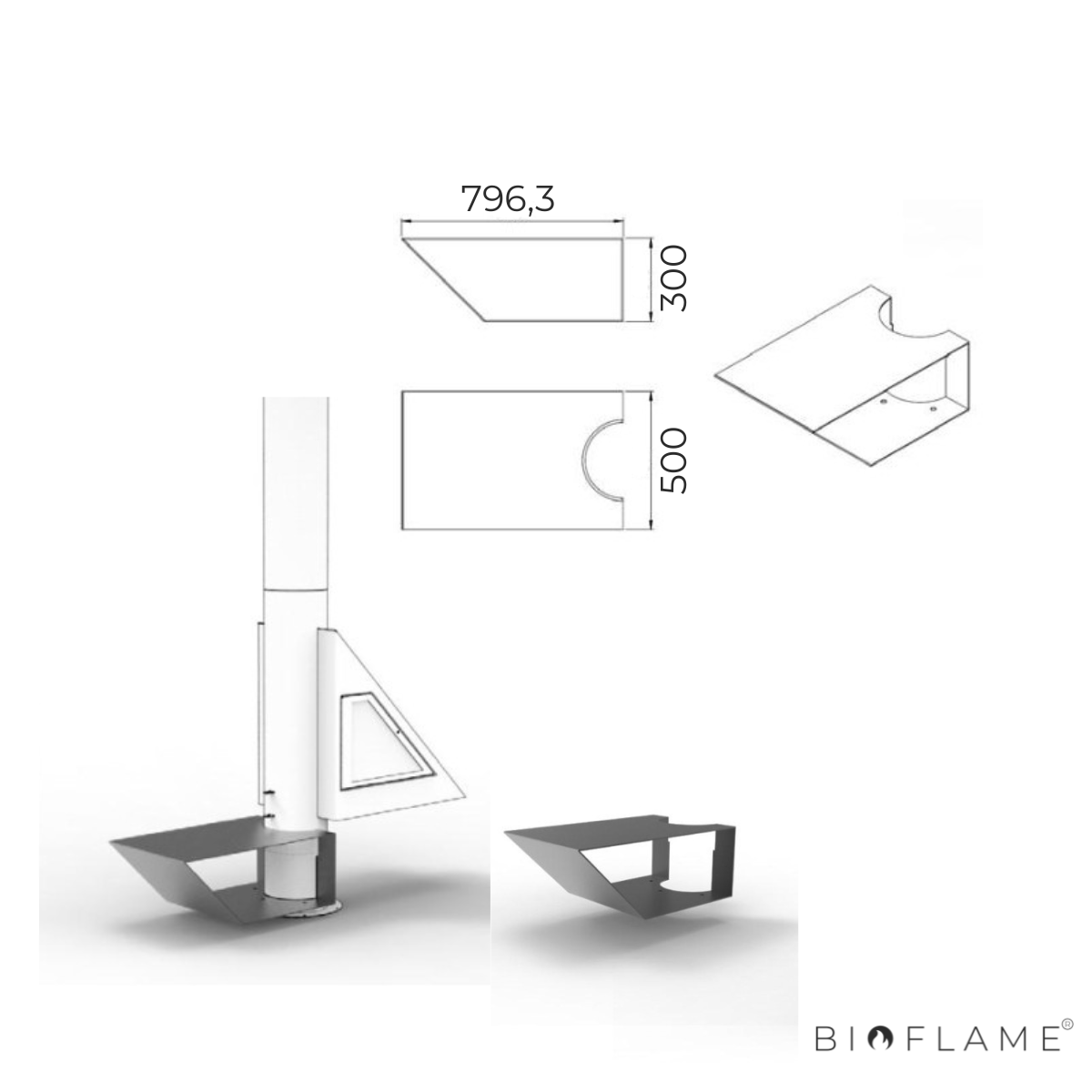 SALAMANDRA A LENHA ROTATIVA - CL DESIGN FLAG