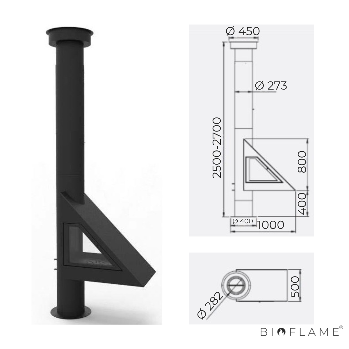 SALAMANDRA A LENHA ROTATIVA - CL DESIGN FLAG