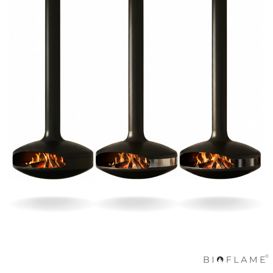 SALAMANDRA A LENHA SUSPENSA - DUOFIRE ALLIANCE 100