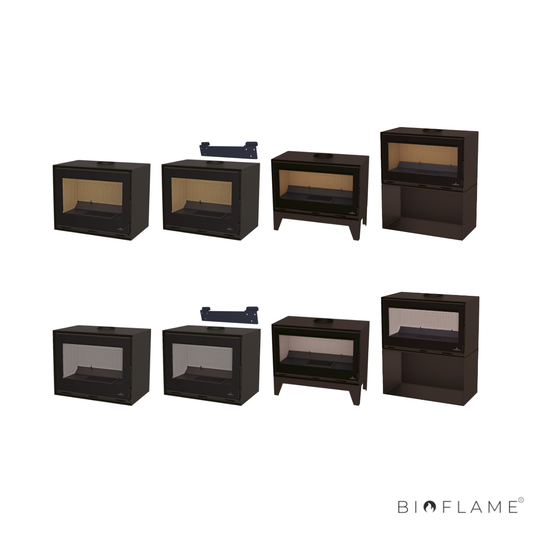 SALAMANDRA A LENHA - BRONPI CAIRO 70 BOX