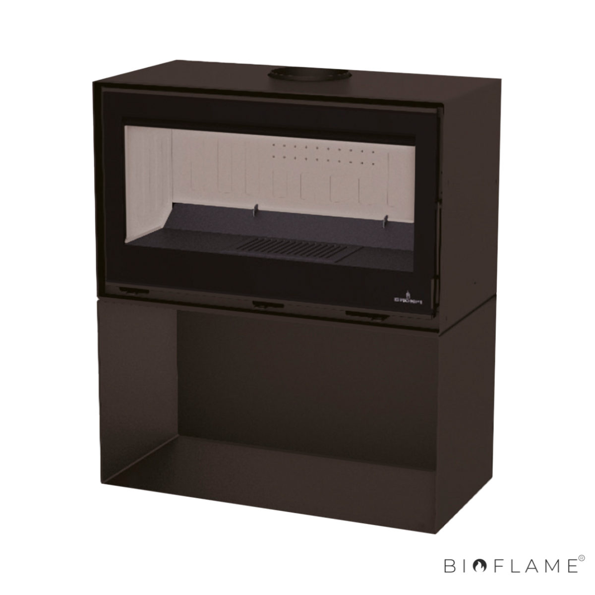 SALAMANDRA A LENHA - BRONPI CAIRO 90 BOX