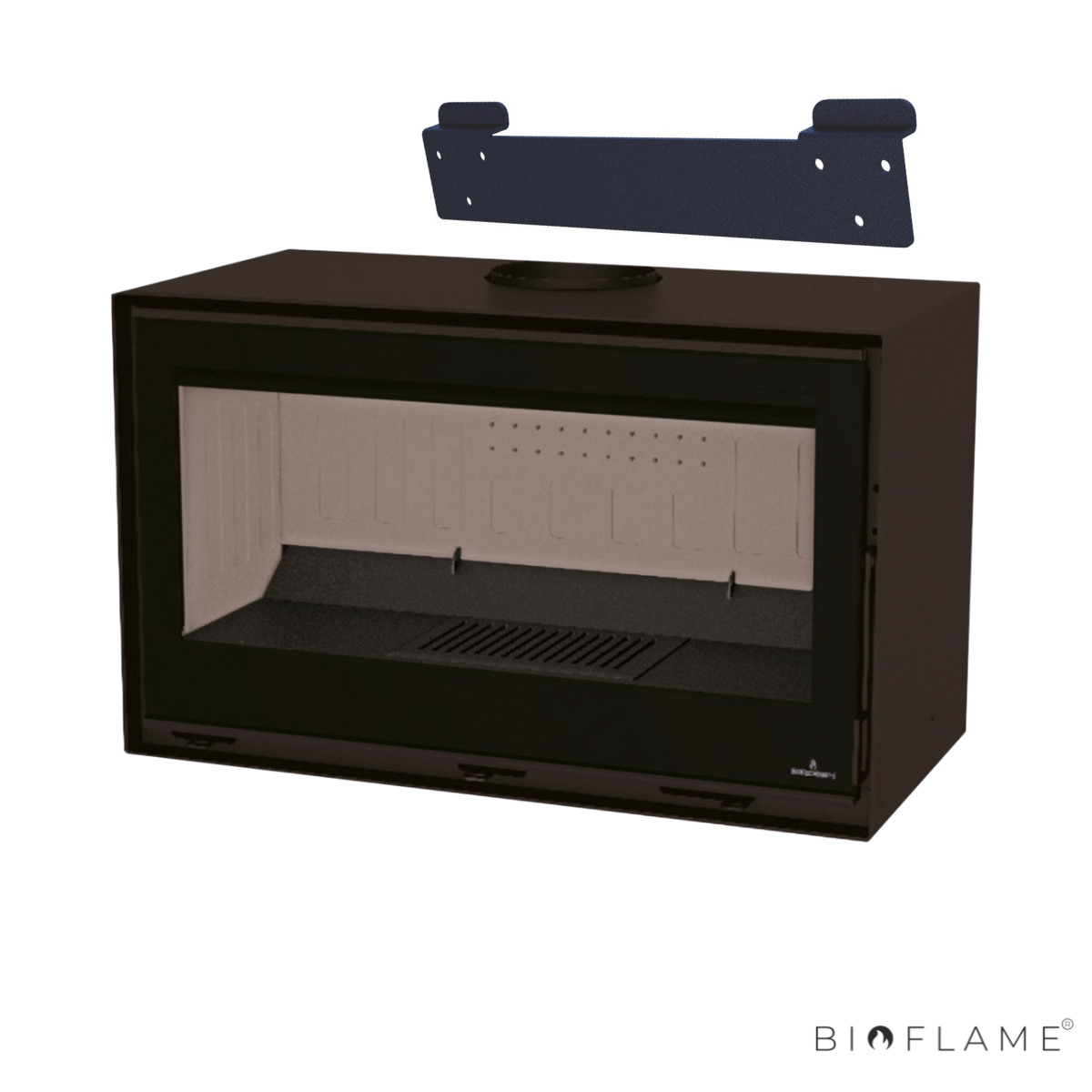 SALAMANDRA A LENHA - BRONPI CAIRO 90 BOX