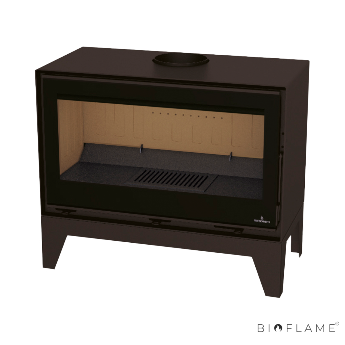 SALAMANDRA A LENHA - BRONPI CAIRO 90 BOX