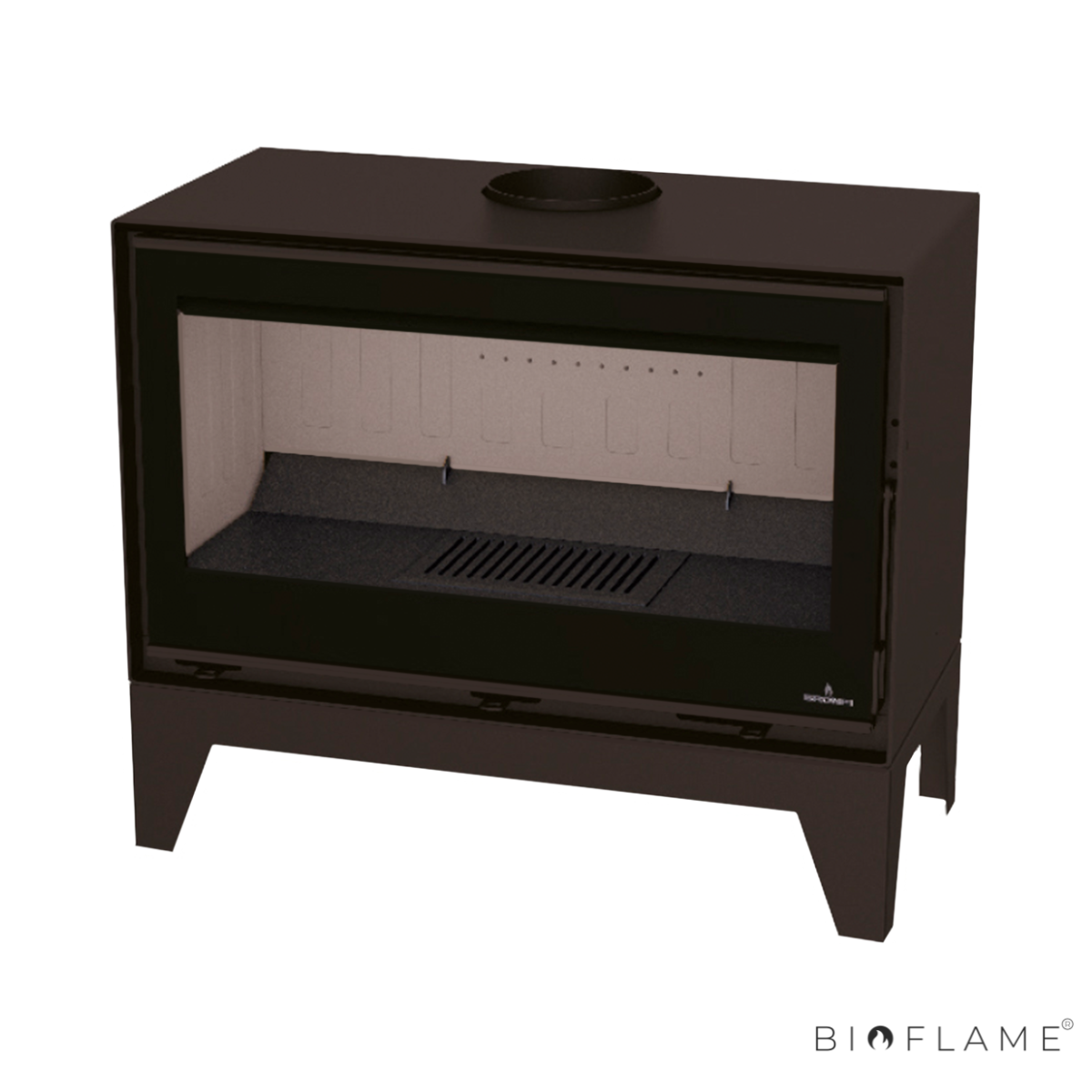 SALAMANDRA A LENHA - BRONPI CAIRO 90 BOX