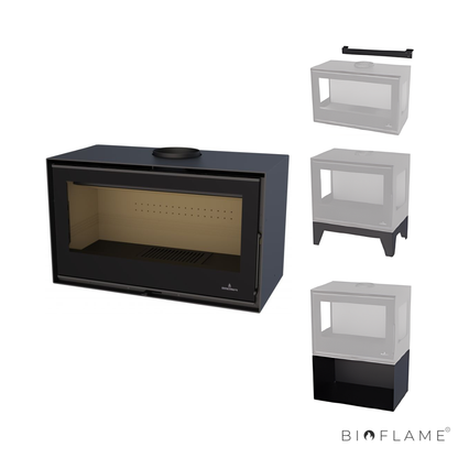 SALAMANDRA A LENHA COM VENTILAÇÃO - BRONPI BIMBA 70