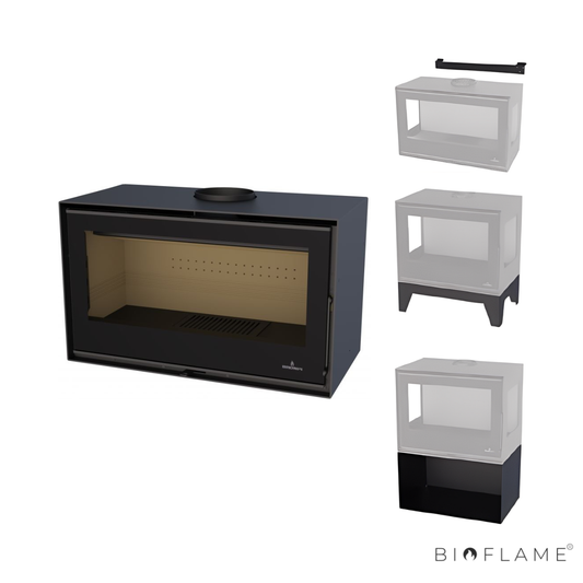SALAMANDRA A LENHA COM VENTILAÇÃO - BRONPI BIMBA 70