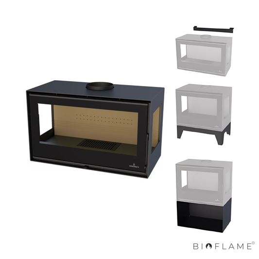 SALAMANDRA A LENHA COM VENTILAÇÃO - BRONPI BIMBA 70 3C