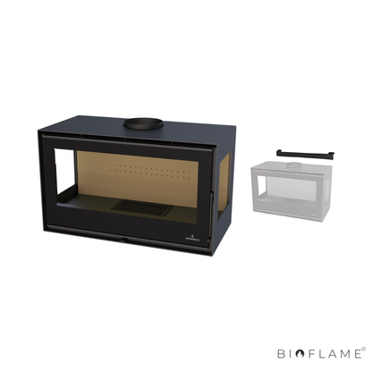SALAMANDRA A LENHA COM VENTILAÇÃO - BRONPI BIMBA 90 3C