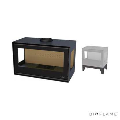 SALAMANDRA A LENHA COM VENTILAÇÃO - BRONPI BIMBA 90 3C