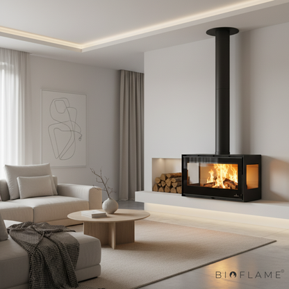 SALAMANDRA A LENHA COM VENTILAÇÃO - BRONPI BIMBA 90 3C