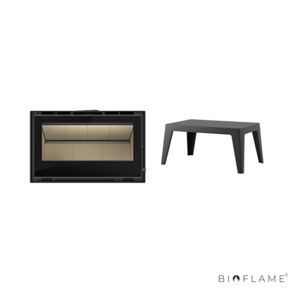 SALAMANDRA A LENHA COM VENTILAÇÃO - C&A CHAMA CRISTAL 88