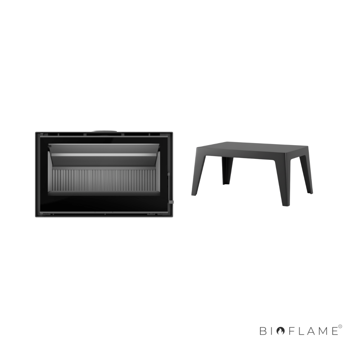 SALAMANDRA A LENHA COM VENTILAÇÃO - C&A CHAMA CRISTAL 88 EM FUNDIÇÃO