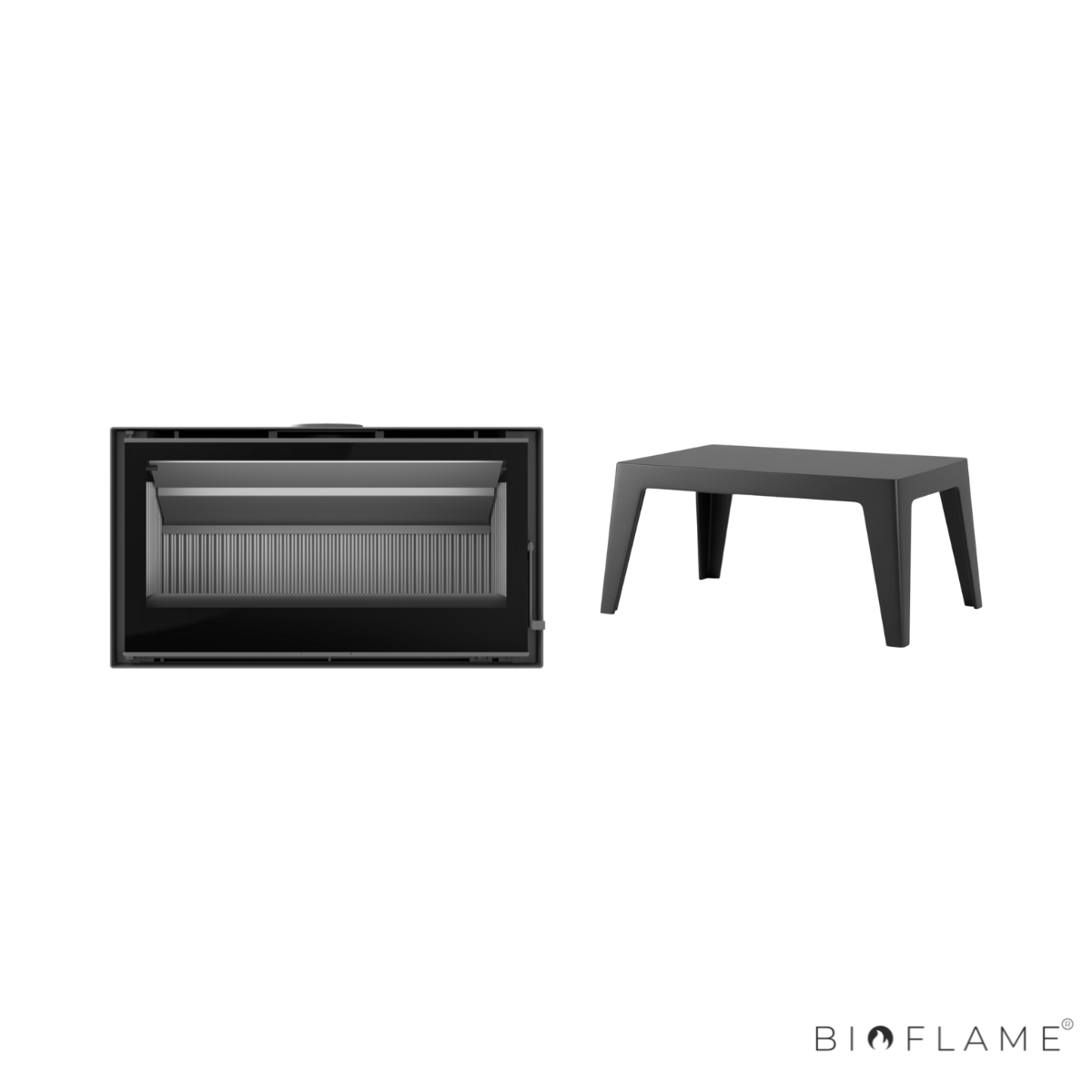 SALAMANDRA A LENHA COM VENTILAÇÃO - C&A CHAMA CRISTAL 98 EM FUNDIÇÃO