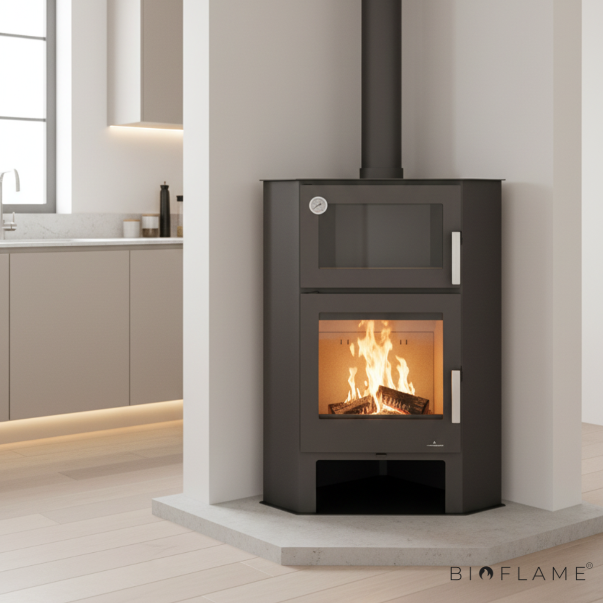 SALAMANDRA A LENHA - BRONPI LERMA-H CANTO COM FORNO