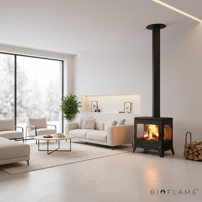 SALAMANDRA A LENHA EM FERRO FUNDIDO - BRONPI BURY