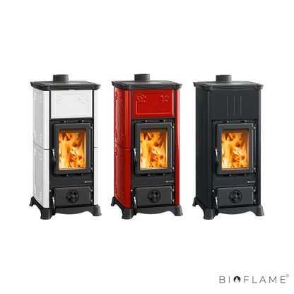 SALAMANDRA A LENHA EM FERRO FUNDIDO - NORDICA EXTRAFLAME EMILIANA