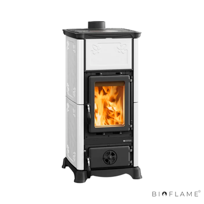 SALAMANDRA A LENHA EM FERRO FUNDIDO - NORDICA EXTRAFLAME EMILIANA