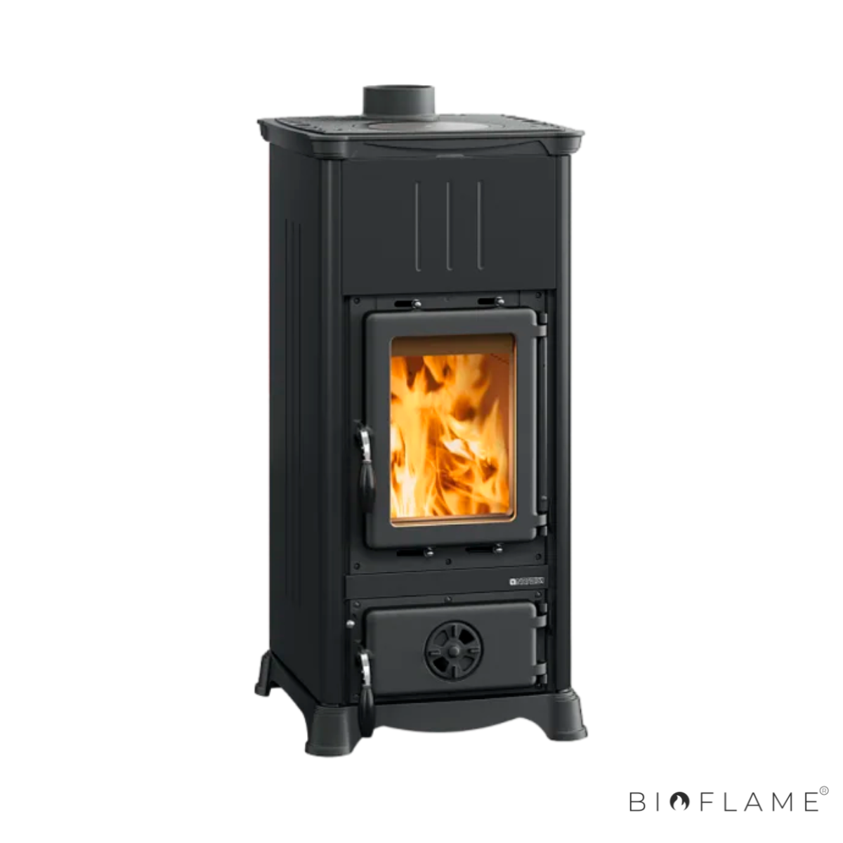 SALAMANDRA A LENHA EM FERRO FUNDIDO - NORDICA EXTRAFLAME EMILIANA