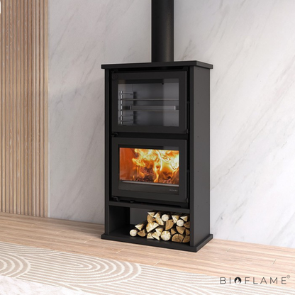 SALAMANDRA A LENHA - SOLZAIMA M12F ECO COM FORNO