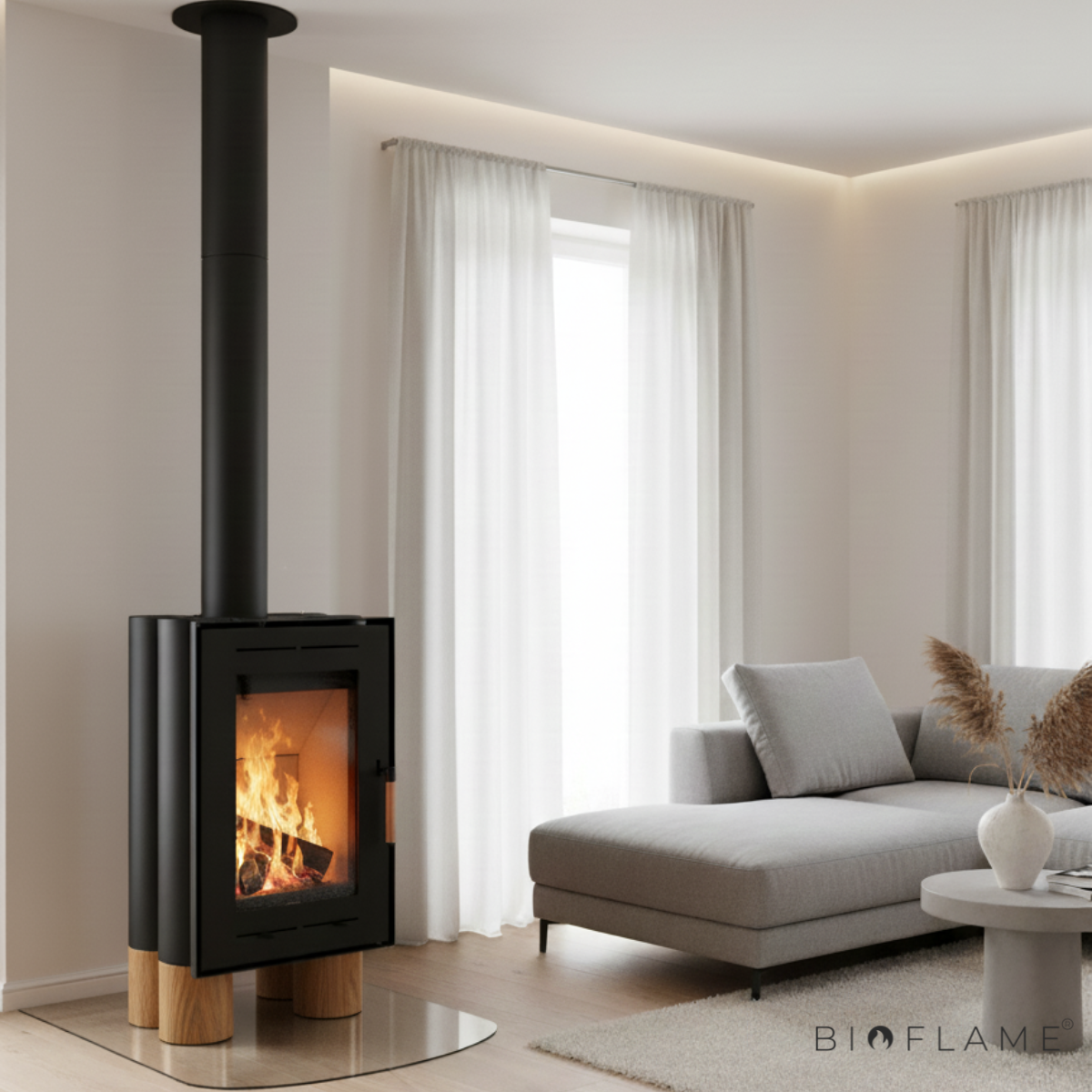 SALAMANDRA A LENHA - SOLZAIMA TEK LUMBER ECO