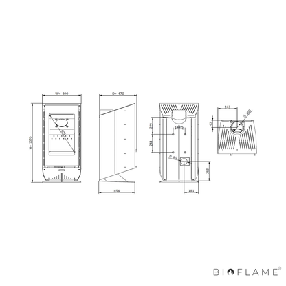 SALAMANDRA A LENHA - SOLZAIMA TEK WALL ECO