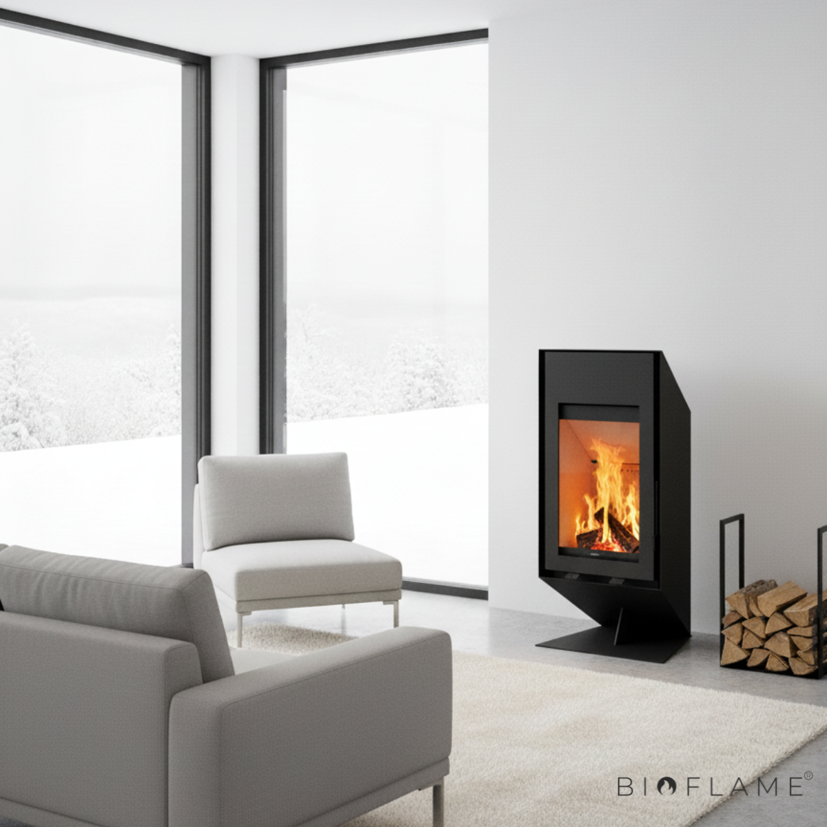 SALAMANDRA A LENHA - SOLZAIMA TEK WALL ECO