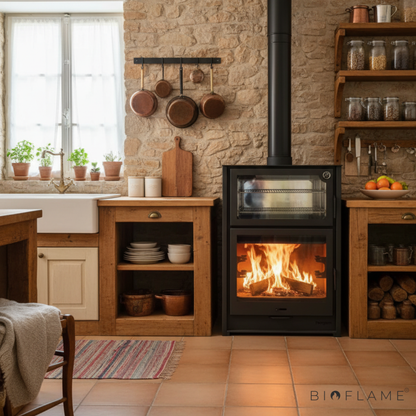 SALAMANDRA A LENHA COM FORNO - HERGOM ARCE
