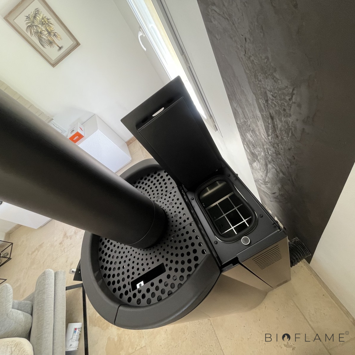 SALAMANDRA A LENHA E PELLETS CANALIZÁVEL - NOBIS LIBERA