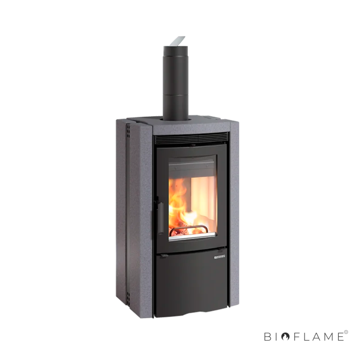 SALAMANDRA A LENHA EM FERRO FUNDIDO - NORDICA EXTRAFLAME ESTER