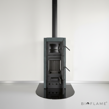 SALAMANDRA A LENHA EM FERRO FUNDIDO - NORDICA EXTRAFLAME ESTER FORNO